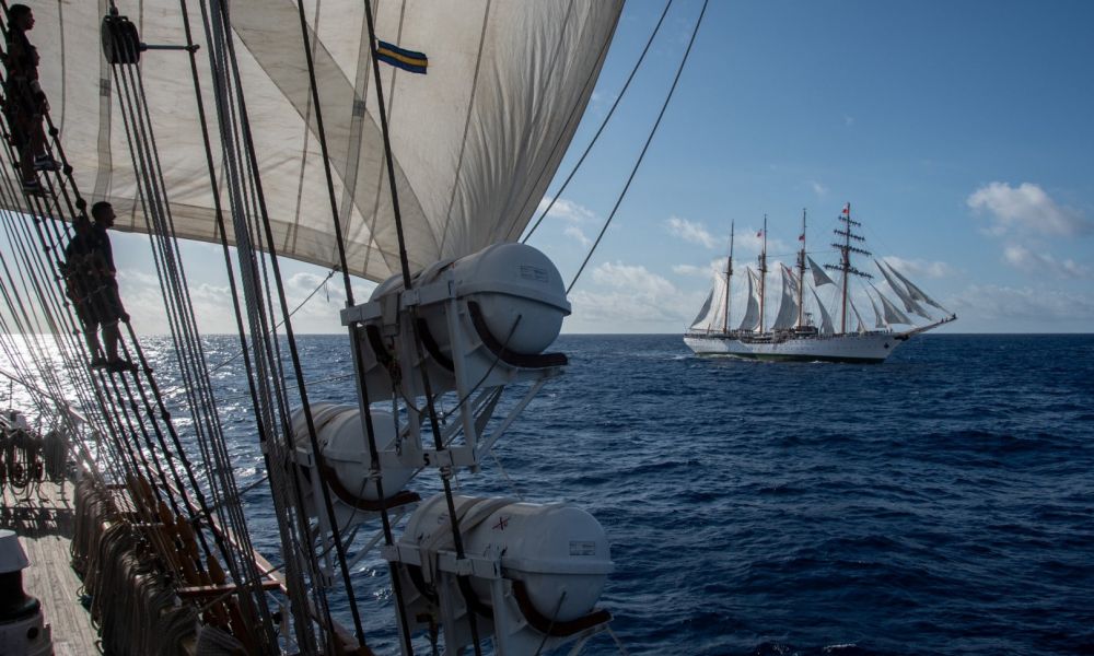 La fragata Libertad llegó a Fortaleza