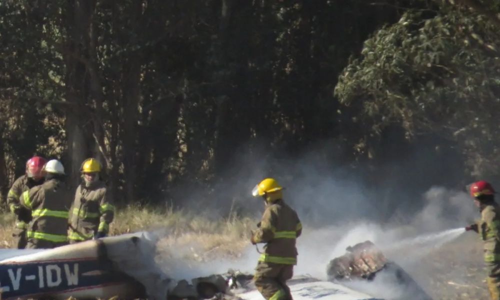 Aterrizaje de emergencia en Balcarce