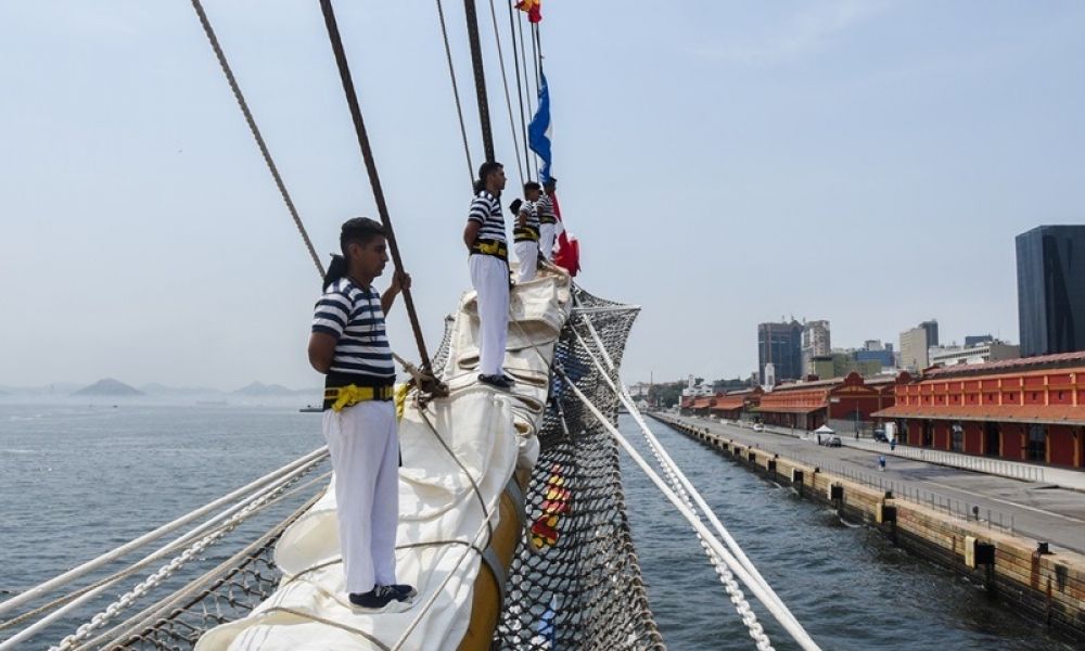 Llega la Fragata ARA Libertad a Río de Janeiro