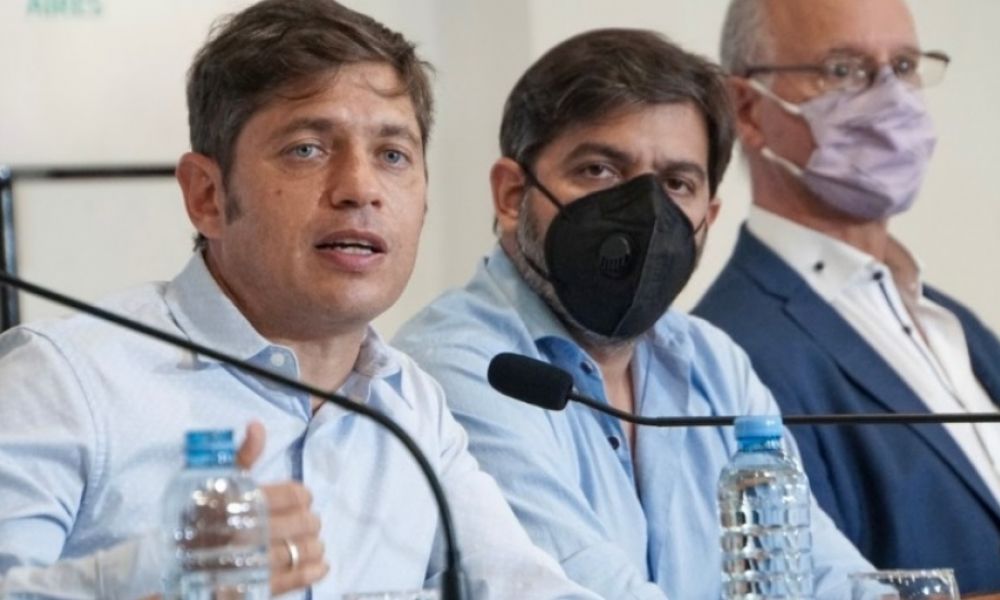Axel Kicillof, Carlos Bianco y Daniel Gollán