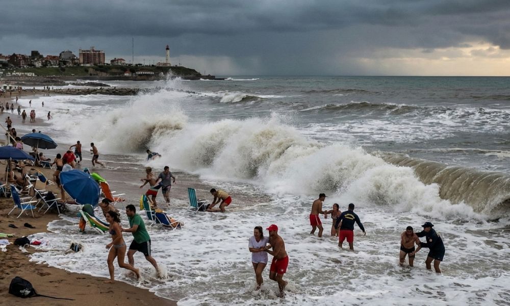 El meteotsunami que convirtió la playa en un infierno