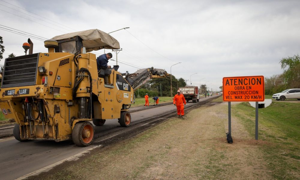 Comenzó la repavimentación de Avenida Pellegrini
