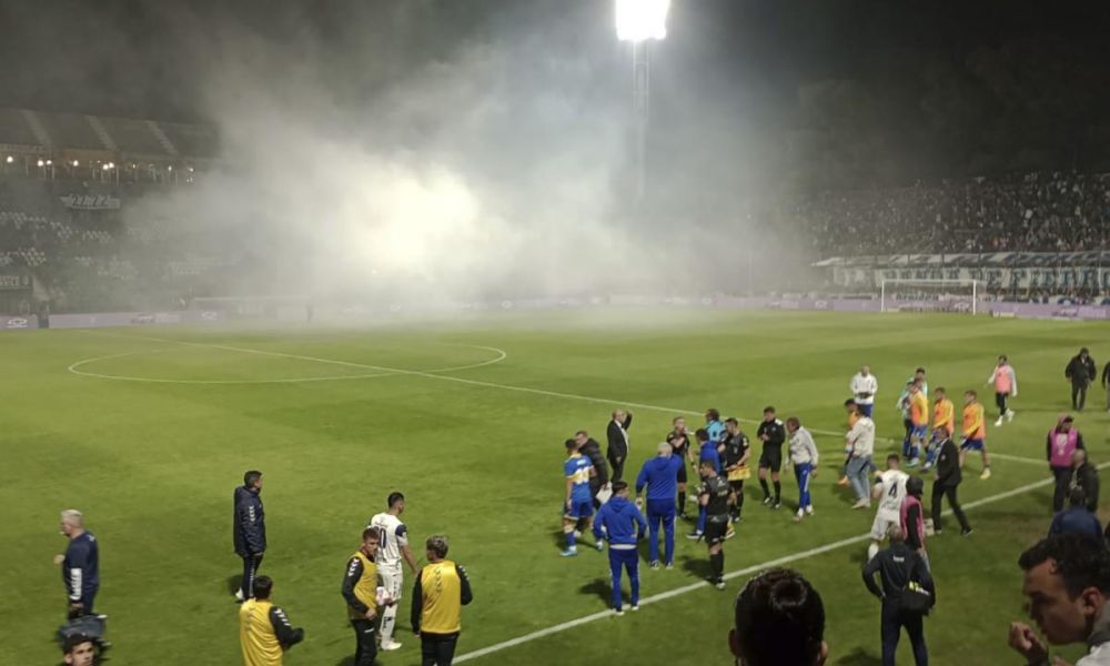 Partido entre Gimnasia y Boca