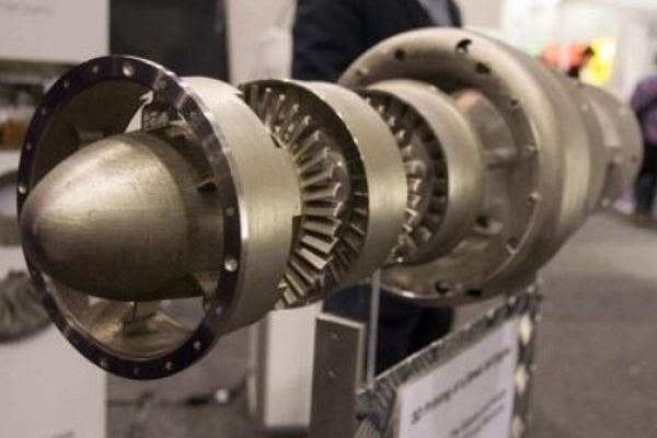 Motor de avión realizado con impresora 3D