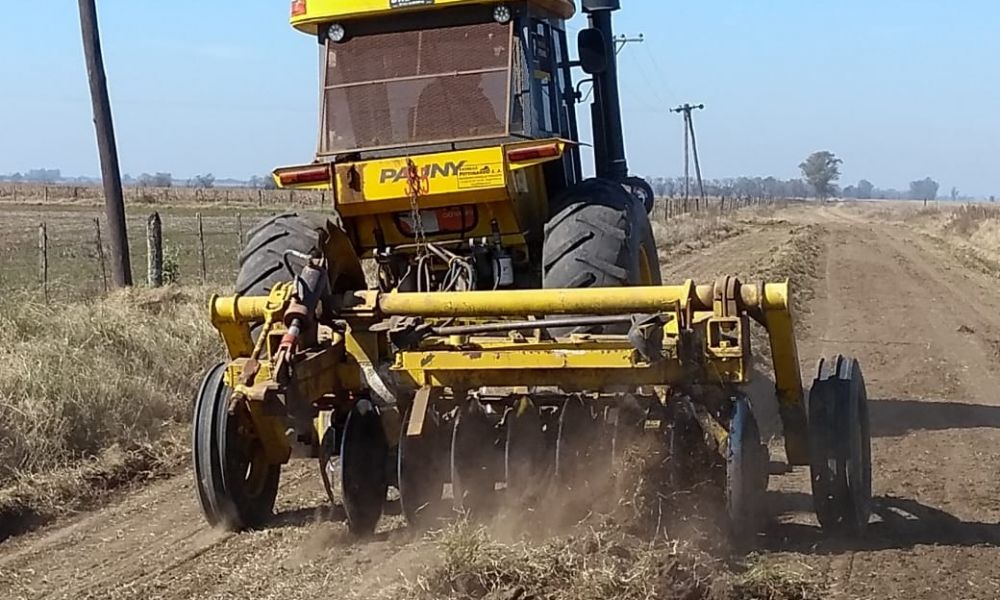 Maquinarias trabajan en Guerrico