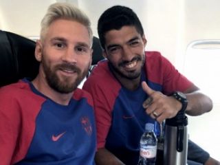 Messi se reincorpor al club con nuevo look