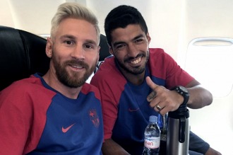 Messi se reincorporó al club con nuevo look