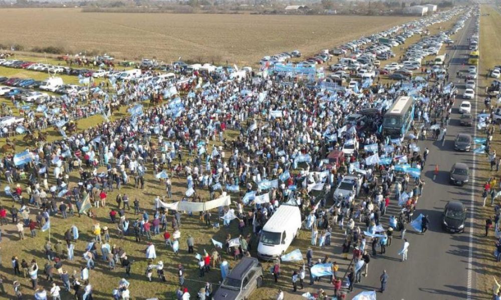 Movilización en San nicolás