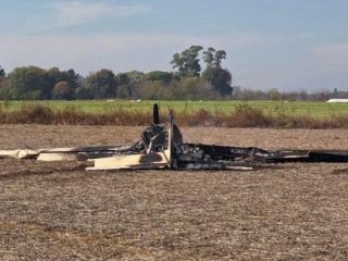 Un avin incendiado en la zona rural de Pergamino activa una investigacin federal bajo estricta reserva