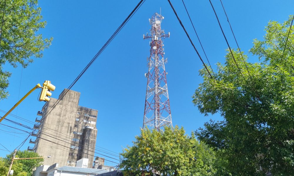Antenas en el centro de Pergamino