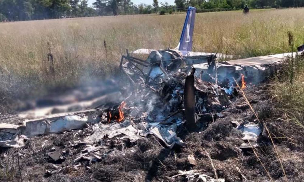 Trágico accidente de avión en Cañuelas