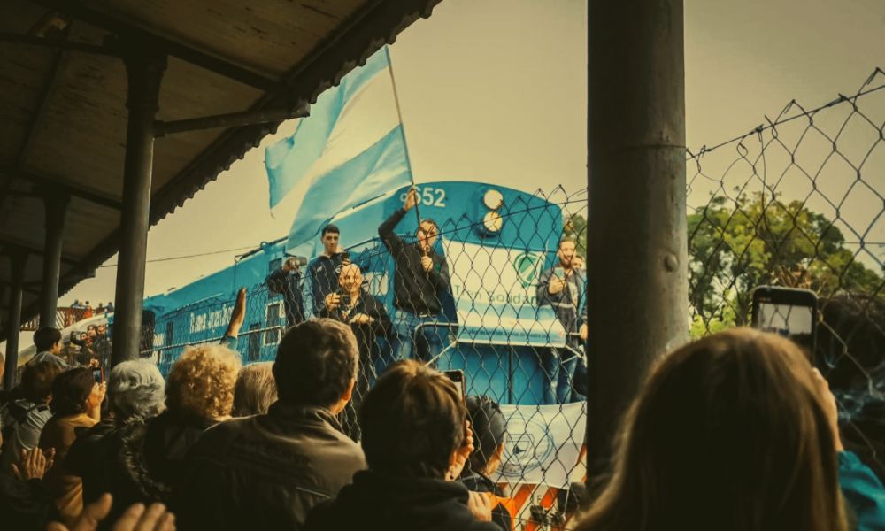 El tren solidario en Pergamino