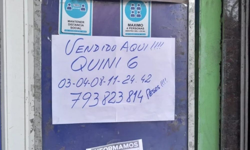 Obrero marplatense ganó 793 millones en el Quini 6