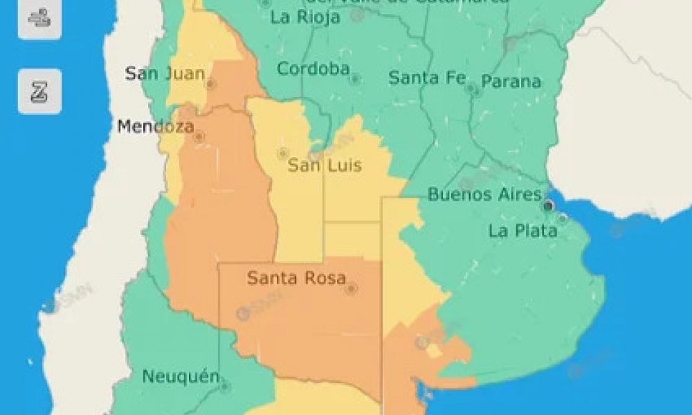 Tormentas fuertes y granizo amenazan a gran parte del país