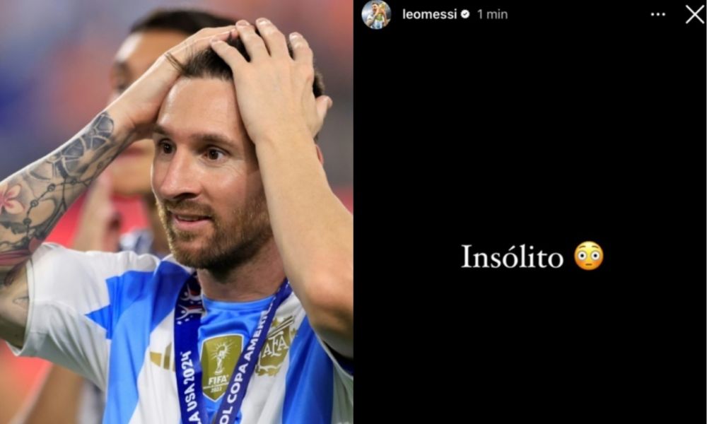 La reacción de Messi