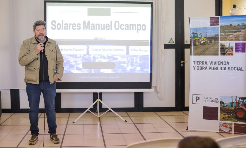Sorteo de lotes en el Programa Municipal Solares