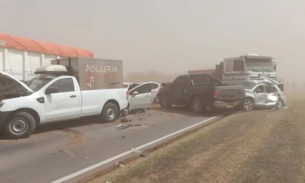 Caos en la autopista Rosario-Córdoba