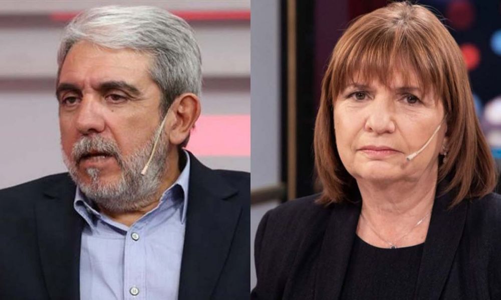 Aníbal Fernández y Patricia Bullrich