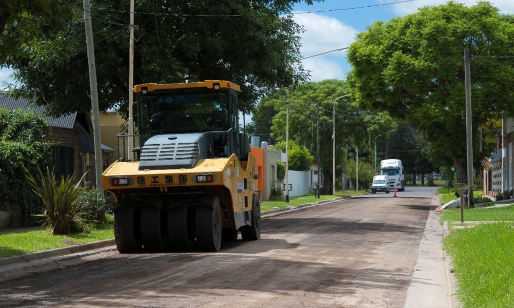 Se están repavimentando calles en seis barrios