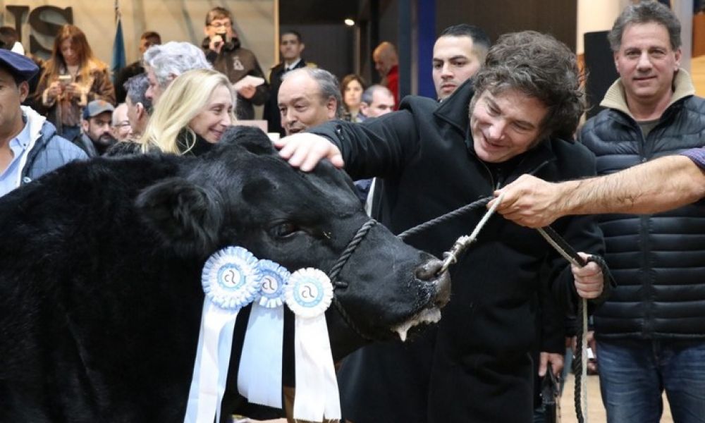 Javier Milei en La Rural
