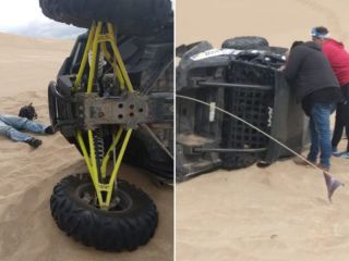 Preocupaci�n en la costa: Otro grave accidente con UTV en las dunas de Costa Esmeralda