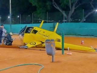 Helicptero cae en el Parque Belgrano de Palermo: Tres heridos y una desgracia con suerte
