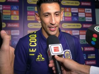 �ngel Di Mar�a, h�roe en el cl�sico rosarino: Jug� lesionado y marc� en la victoria