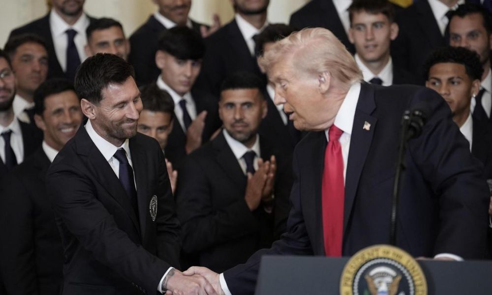 Lionel Messi y Donald Trump