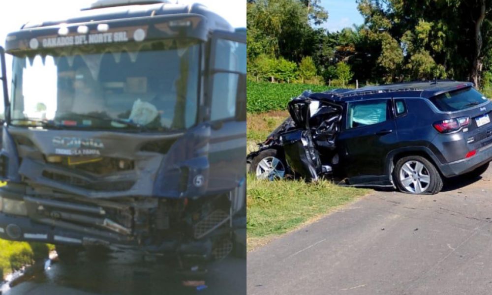 Un matrimonio de El Socorro murió en un choque frontal