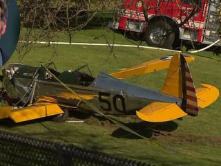 Harrison Ford se estrella con un avin de la Segunda Guerra Mundial