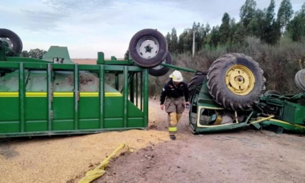 Trabajador rural murió aplastado por el tractor