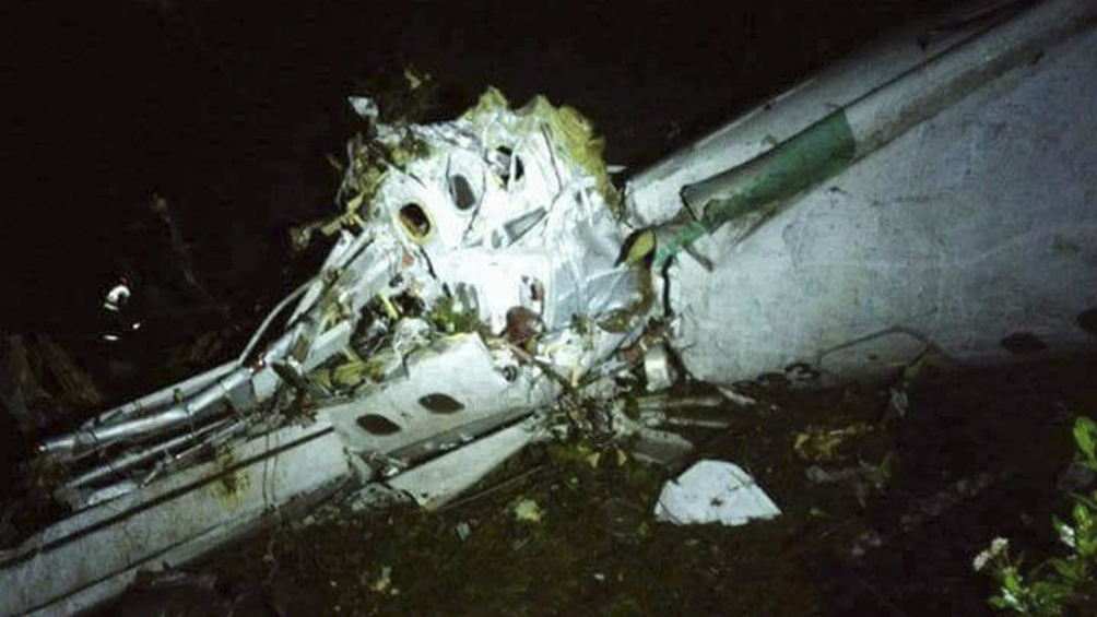 El avión en el que viajaba el equipo Chapecoense