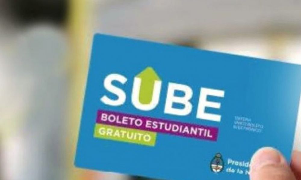 Anunciaron la extensión del boleto estudiantil