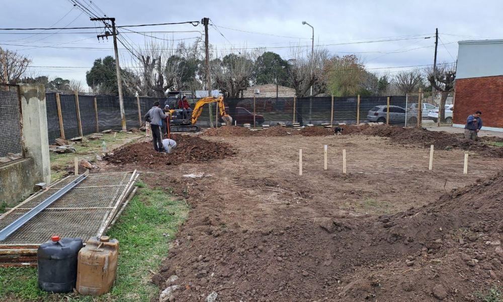 Obra en la Escuela Secundaria de Acevedo