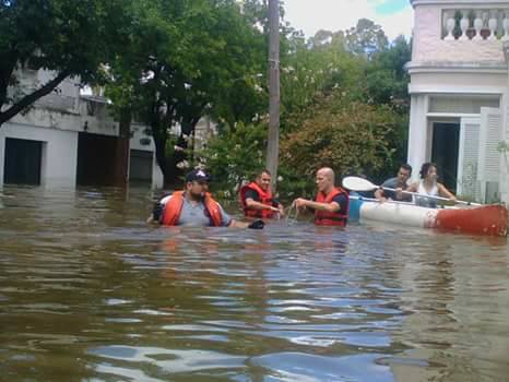 Bajan las aguas en Pergamino