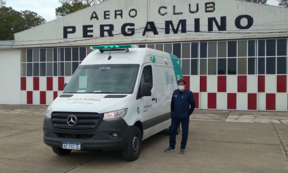 Vuelo sanitario en el Aeródromo