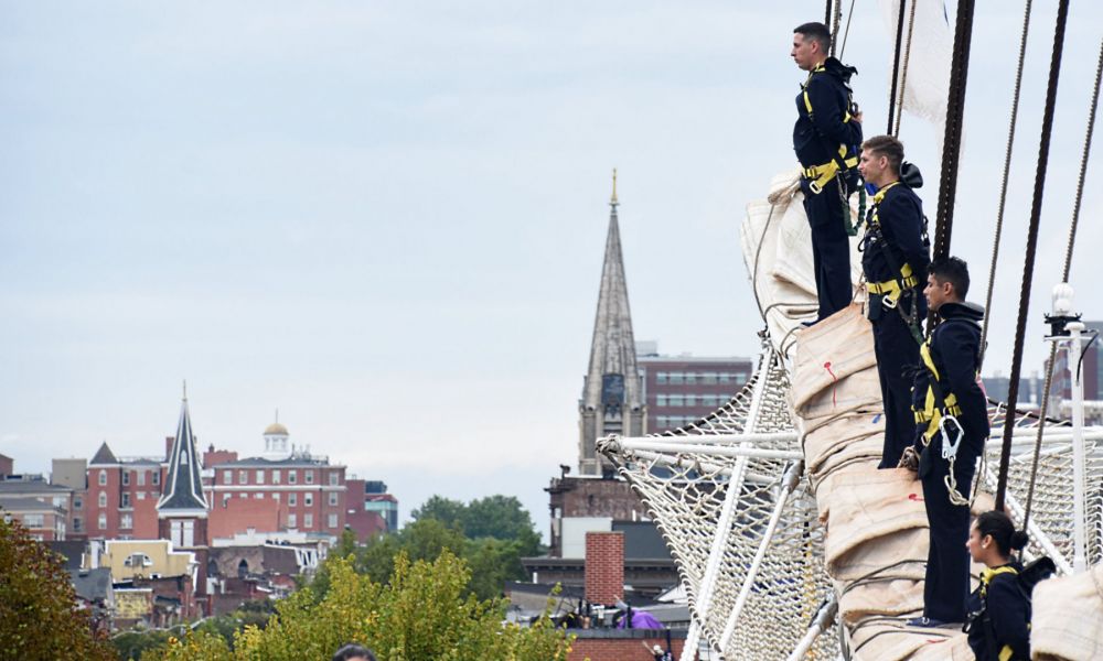 La fragata ARA Libertad arribó a Baltimore