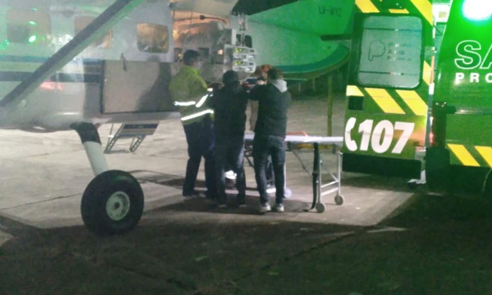 Operativo sanitario en el Aeródromo