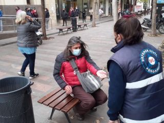 Defensa Civil contina concientizando sobre el COVID en las calles