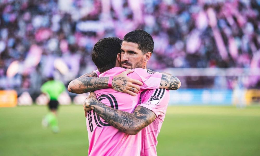 Lionel Messi y Rodrigo De Paul