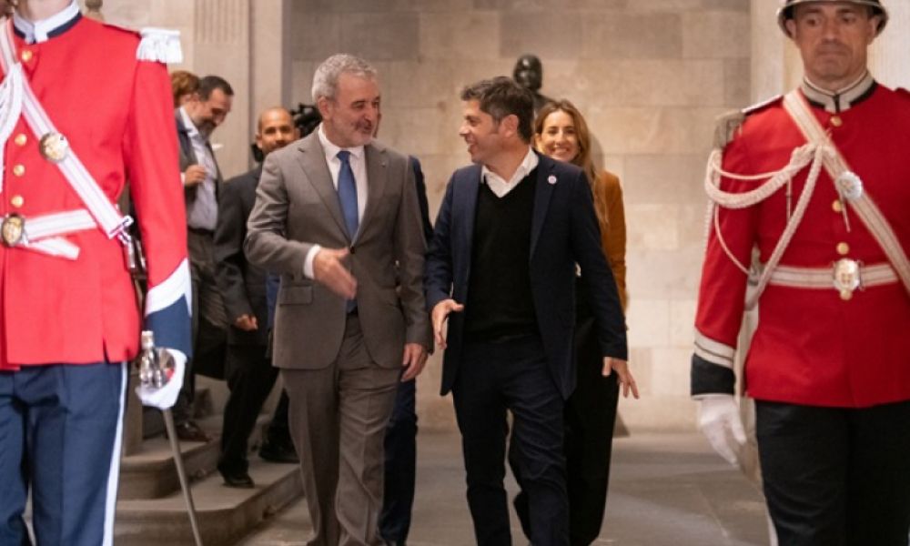 Jaume Collboni y Axel Kicillof