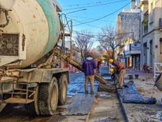 Modernizacin vial en marcha: Reemplazo de prfidos en Dorrego y San Nicols