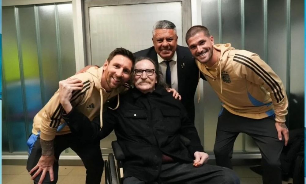 El emotivo encuentro entre Charly García y Lionel Messi