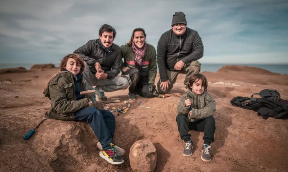 Niño encuentra restos de un animal milenario