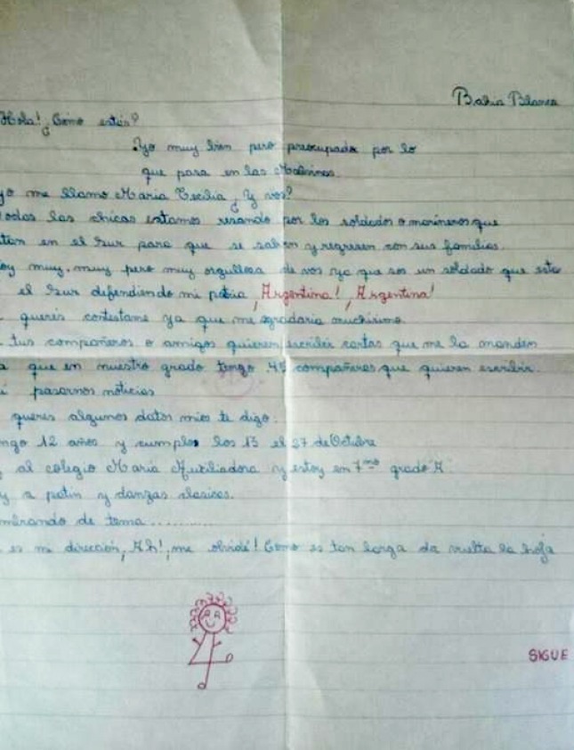 Conoció por Facebook a la mujer que le mandó una carta