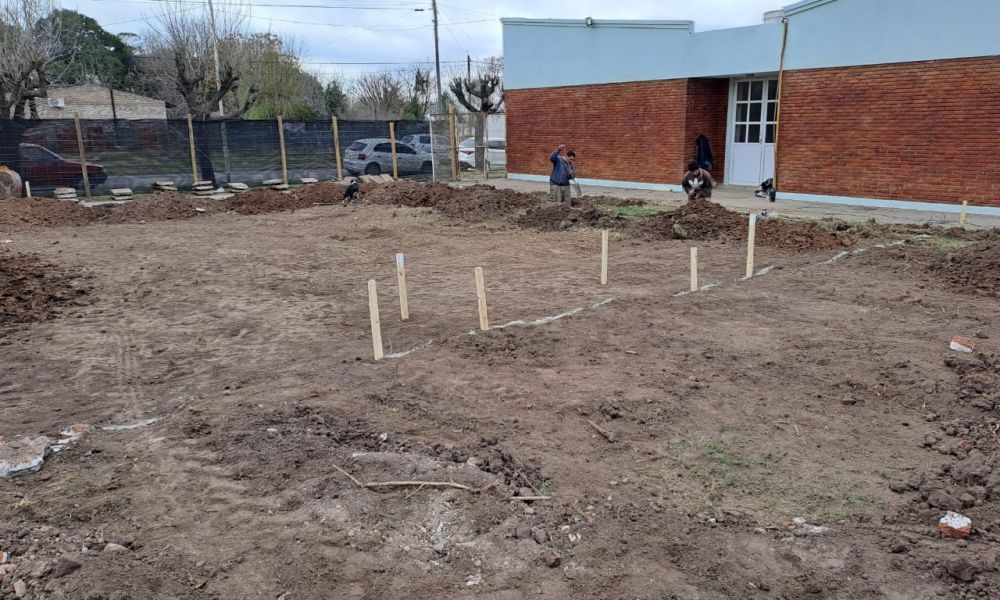 Obra en la Escuela Secundaria de Acevedo