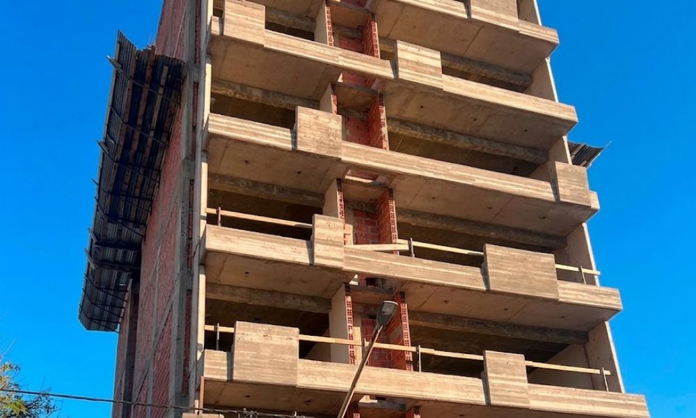 Obra en construcción de calle General Paz