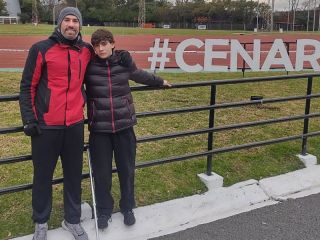 Lisandro Santoro, representante de Pergamino, se prepara en el CENARD para los Parapanamericanos