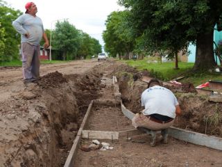 Pergamino: Urquiza suma ms cuadras de cordn cuneta