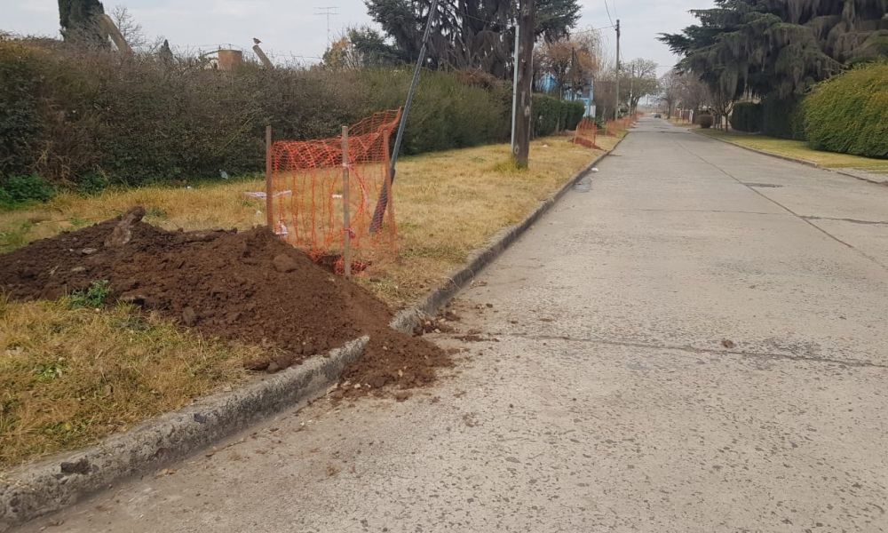 Extienden el alumbrado público en el Barrio 25 de Mayo